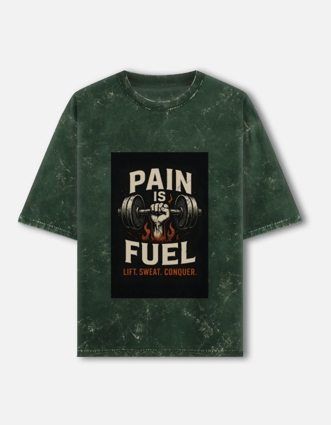Unisex Acid Washed Oversized Tee